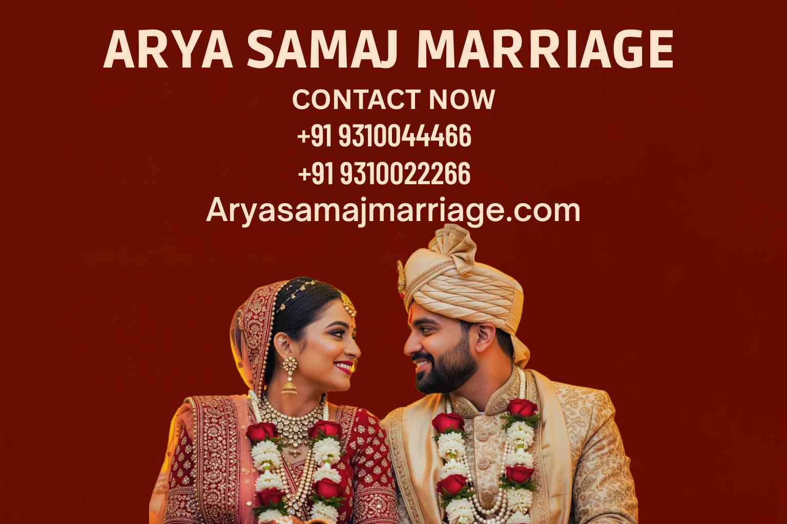 Arya Samaj Marriage - Traditional Wedding Ceremony with Bride and Groom | Contact +91 9310044466, +91 9310022266 at aryasamajmarriage.com